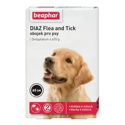 VÝPREDAJ BEAPHAR Diaz antiparazitný obojok 65cm EXP 26.08.25