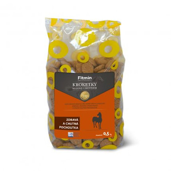 VÝPREDAJ FITMIN Kroketky med+biotín 0,5kg EXP 27.10.24