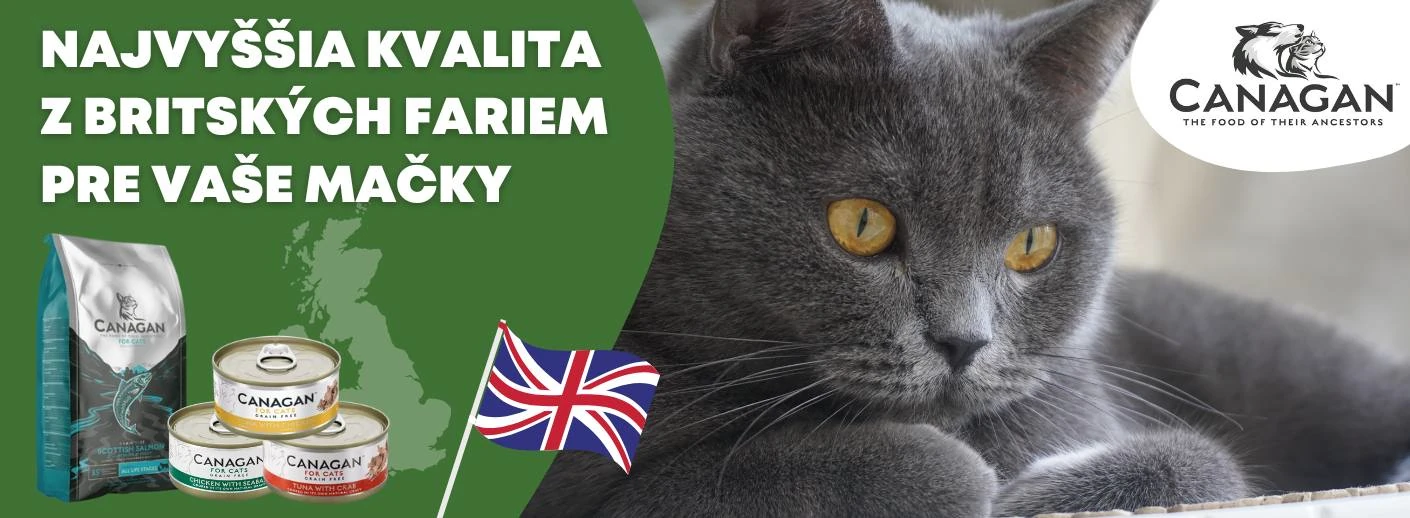 Canagan – prémiové krmivo pre mačky s vysokým obsahom kvalitného mäsa a prírodných ingrediencií pre zdravie a vitalitu.
