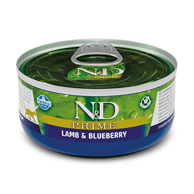 N&D cat Prime Lamb & Blueberry konzerva 70 g