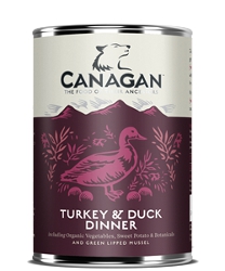 VÝPREDAJ CANAGAN Turkey & Duck Dinner 400g EXP 21.06.25