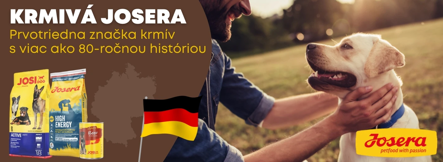 Josera – prémiové krmivo pre psov s kvalitnými prírodnými ingredienciami pre zdravie, vitalitu a optimálnu výživu.