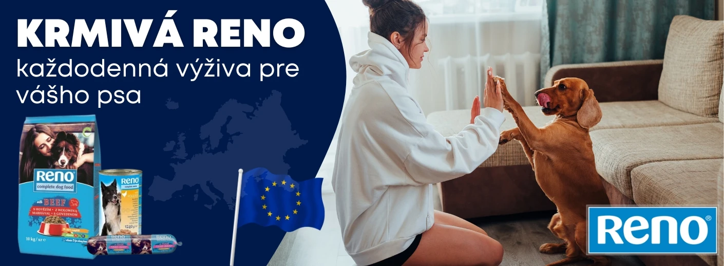 Reno – kvalitné a cenovo dostupné suché aj mokré krmivo pre psov s vyváženým zložením a prírodnými ingredienciami pre zdravie a vitalitu.