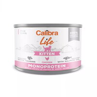konzerva pre mačiatka calibra life, mačacia konzerva a kuracím, kuracia konzerva pre mačiatka, calibra life kitten