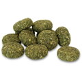 Doplnkové krmivo JR Farm Grainless drops púpava je pochúťka s pridanou púpavou lekárskou pre zakrslé králiky a iné hlodavce na spestrenie jedálnička.
