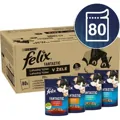 FELIX Fantastic mixovaný výber hovädzie/kura/tuniak/treska 80x85g