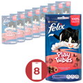 FELIX Play Tubes morka a šunka 8x50g