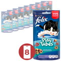 FELIX Play Tubes pečené ryby a krevety 8x50g