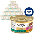 GOURMET Gold Double Pleasure s králikom a pečeňou 12x85g