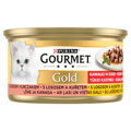 GOURMET Gold kúsky v šťave s lososom a kuraťom 85g