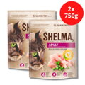 SHELMA Adult s čerstvým kuracím mäsom 2x750g
