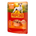 PROPESKO Dog kúsky v omáčke kura + hovädzie 100g