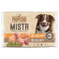 PROPESKO Mistr dog kapsičky s kuracím a morčacím v omáčke 4x85g