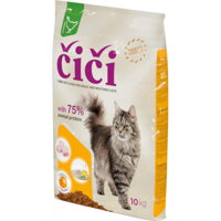 Granule Čiči pre mačky, kompletné krmivo pre dospelé mačky s hydinou.