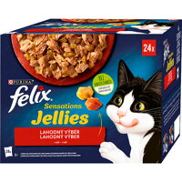 Kompletné vlhké krmivo pre dospelé mačky FELIX Sensations Jellies