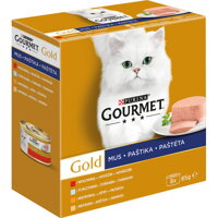 Lahodné paštéty Gourmet gold pre ozajstných mačacích labužníkov.