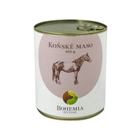 Mäsové konzervy bohemia s konským mäsom najmä pre citlivých psov.