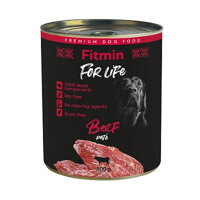 Fitmin prináša vašim psím miláčikom kvalitné krmivo v konzervách s obsahom lahodného hovädzieho mäsa.