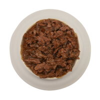 Fitmin kapsička pre dospelé psy s kuracím mäsom a šunkou, lahodné krmivo v omáčke