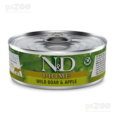 N&D cat Prime Wild Boar & Apple konzerva 80 g