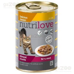 NUTRILOVE Cat mäsové kúsky - kuracie 400g