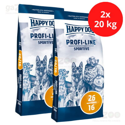 HAPPY DOG Profi line Sportive 26/16 2x20kg