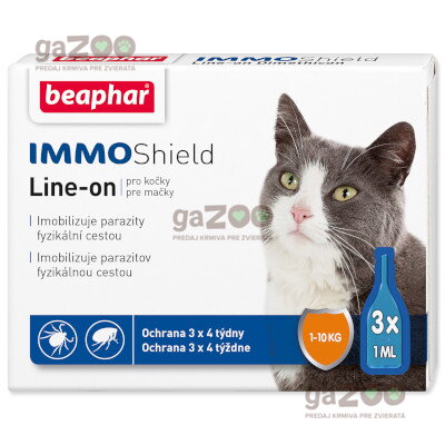 BEAPHAR Line-on IMMO Shield pre mačky 3 x 1 ml
