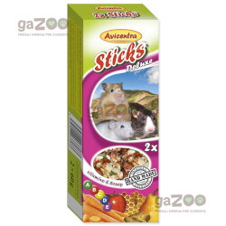 AVICENTRA Tyčinky medové s vitamínmi pre malé hlodavce 2ks