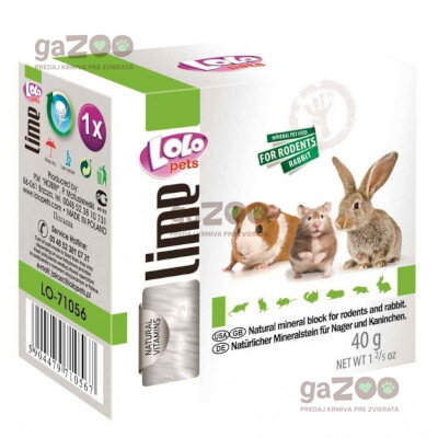 LOLO minerálny kameň pre hlodavce natural 40 g