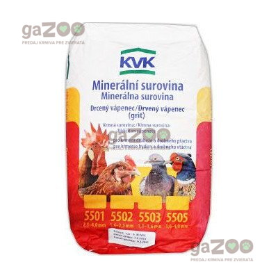  KVK Vápenný grit pre hydinu a vtáctvo 25kg