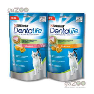 PURINA Dentalife cat Salmon + Chicken 2x40g
