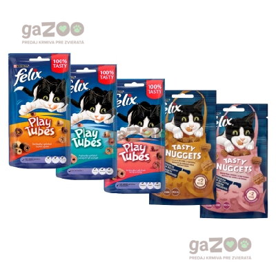 FELIX Play tubes 3x50g + Tasty Nuggets 2x50g