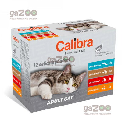 CALIBRA Cat kapsičky Premium Adult multipack 12x100g