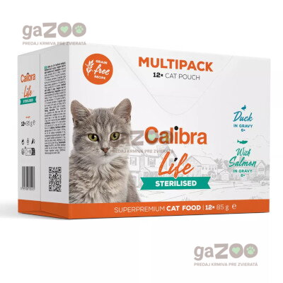 CALIBRA Cat Life kapsičky Sterilised Multipack 12x85g