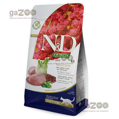 N&D cat Quinoa Digestion Lamb, Fennel & Mint 1,5kg