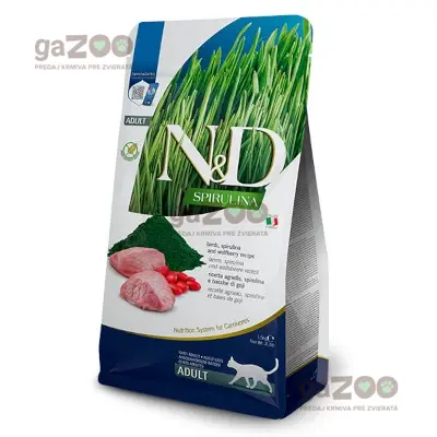 N&D cat SPIRULINA (GF) adult, lamb 1,5kg