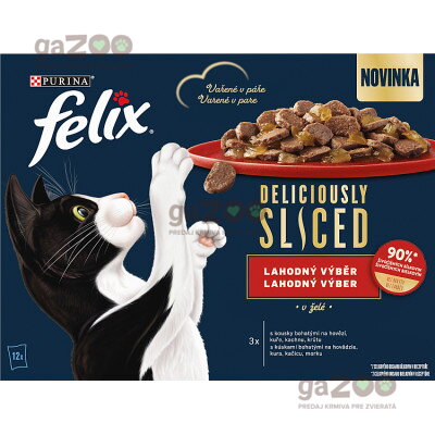 FELIX Deliciously Sliced lahodný výber v želé 12x80g