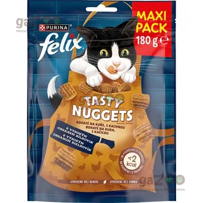 FELIX Tasty Nuggets bohaté na kura, s kačicou 180g