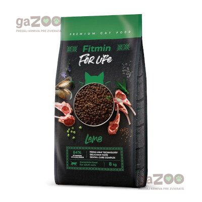 FITMIN For Life cat Adult Lamb 8kg