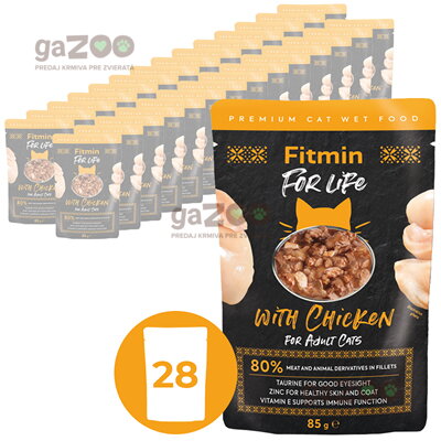 FITMIN cat For Life kuracia kapsička pre mačky 28x85g