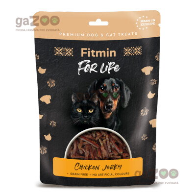 FITMIN For Life Jerky kuracia pochúťka pre psov a mačky 70g