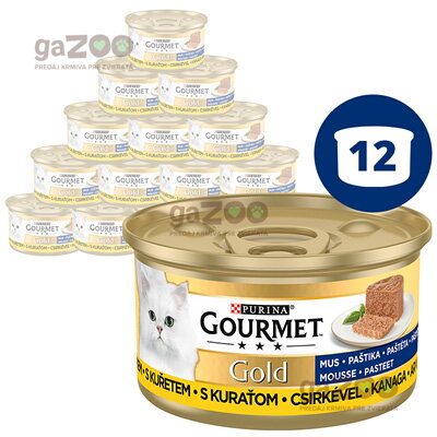 GOURMET Gold paštéta s kuraťom 12x85g
