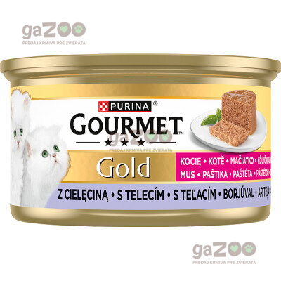 GOURMET Gold Kitten paštéta s teľacím 85g