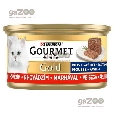 GOURMET Gold paštéta s hovädzím 85g
