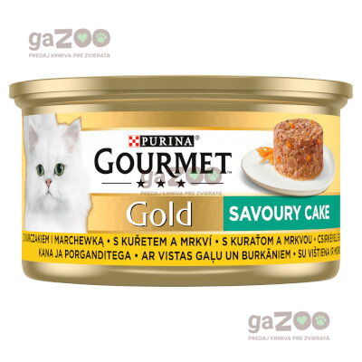 GOURMET Gold Savoury Cake s kuraťom a mrkvou 85g