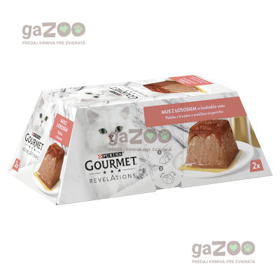 GOURMET REVELATIONS Delikátna paštéta s lososom a omáčkou na povrchu 2 x 57 g