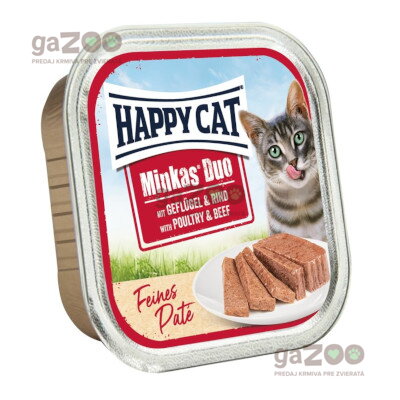 HAPPY CAT Minkas Duo Hydina & Hovädzie 100g