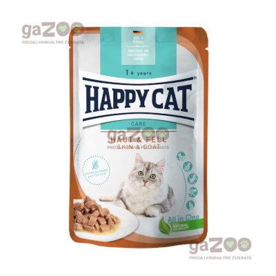 HAPPY CAT kapsička Sensitive Haut & Fell / Koža & srsť 85g