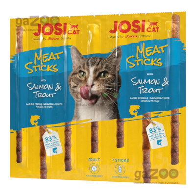 JOSICAT pamlsok Cat Meat Sticks Salmon & Trout 35g