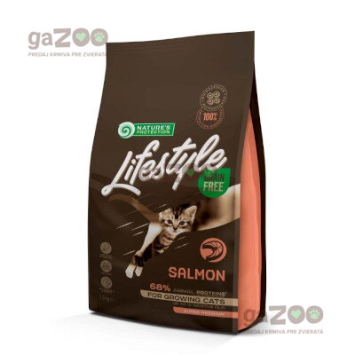 NATURES PROTECTION Lifestyle cat Kitten salmon 1,5kg